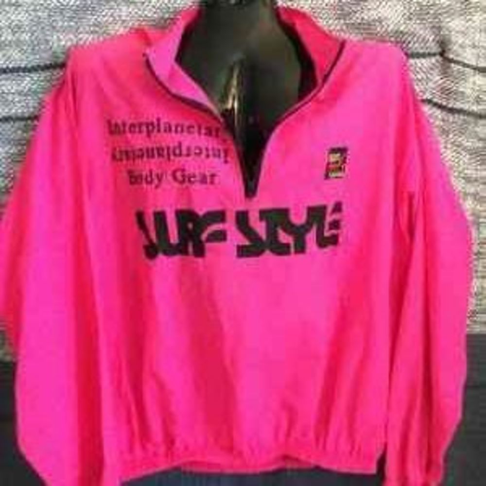 Rare Vintage Surf Style Half Zip Windbreaker Pullover - Unisex